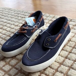Cat & Jack Navy and Brown Kids Dress Shoes